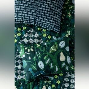 Anthropologie Nora Organic Cotton Printed King Shams NWT